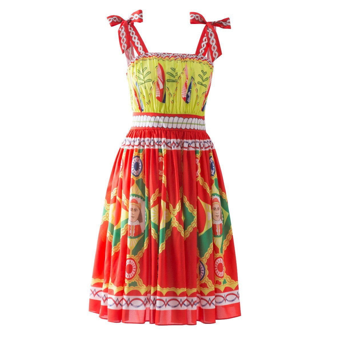 Fashion Runway Designer Inspired  Summer  Women's  "graphic" print pleated Mini dress