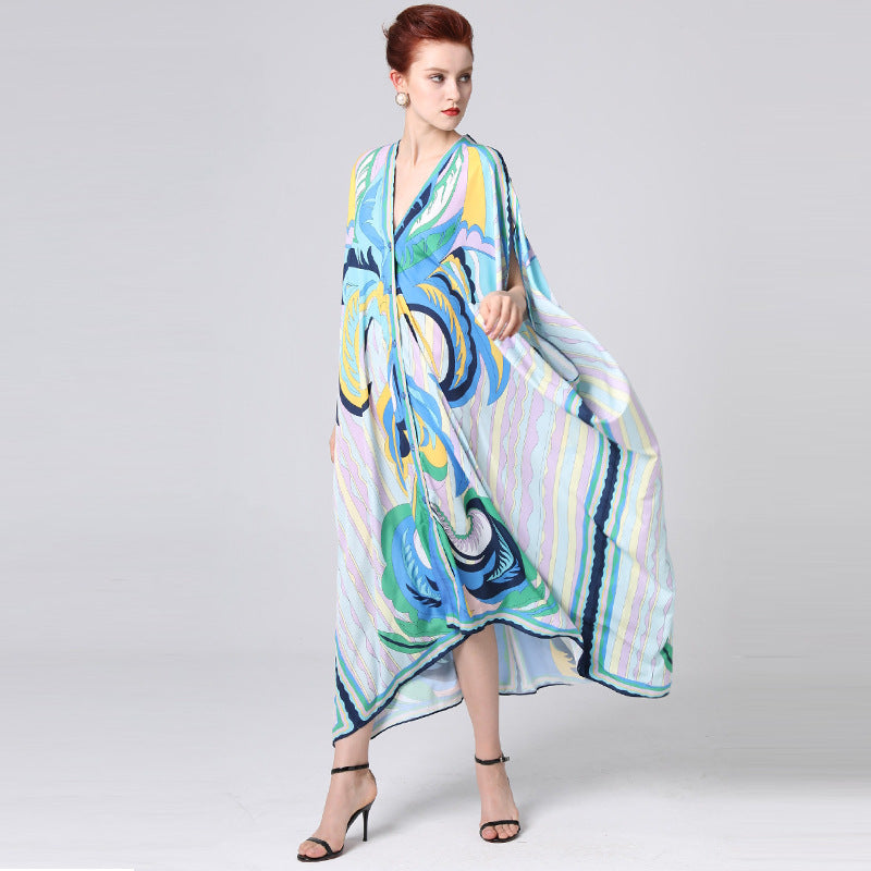 Bohemian stylish Women Cover-Up Kaftan Dress In Oversize