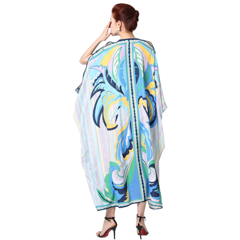 Bohemian stylish Women Cover-Up Kaftan Dress In Oversize